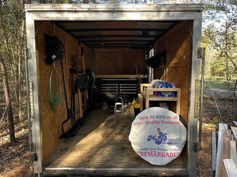 Grunt Laborers Organization Services 6 x 12 Enclosed Cargo Trailer Before and After AFTER Grunt Laborers Organization Services 6 x 12 Enclosed Cargo Trailer Before and After AFTER